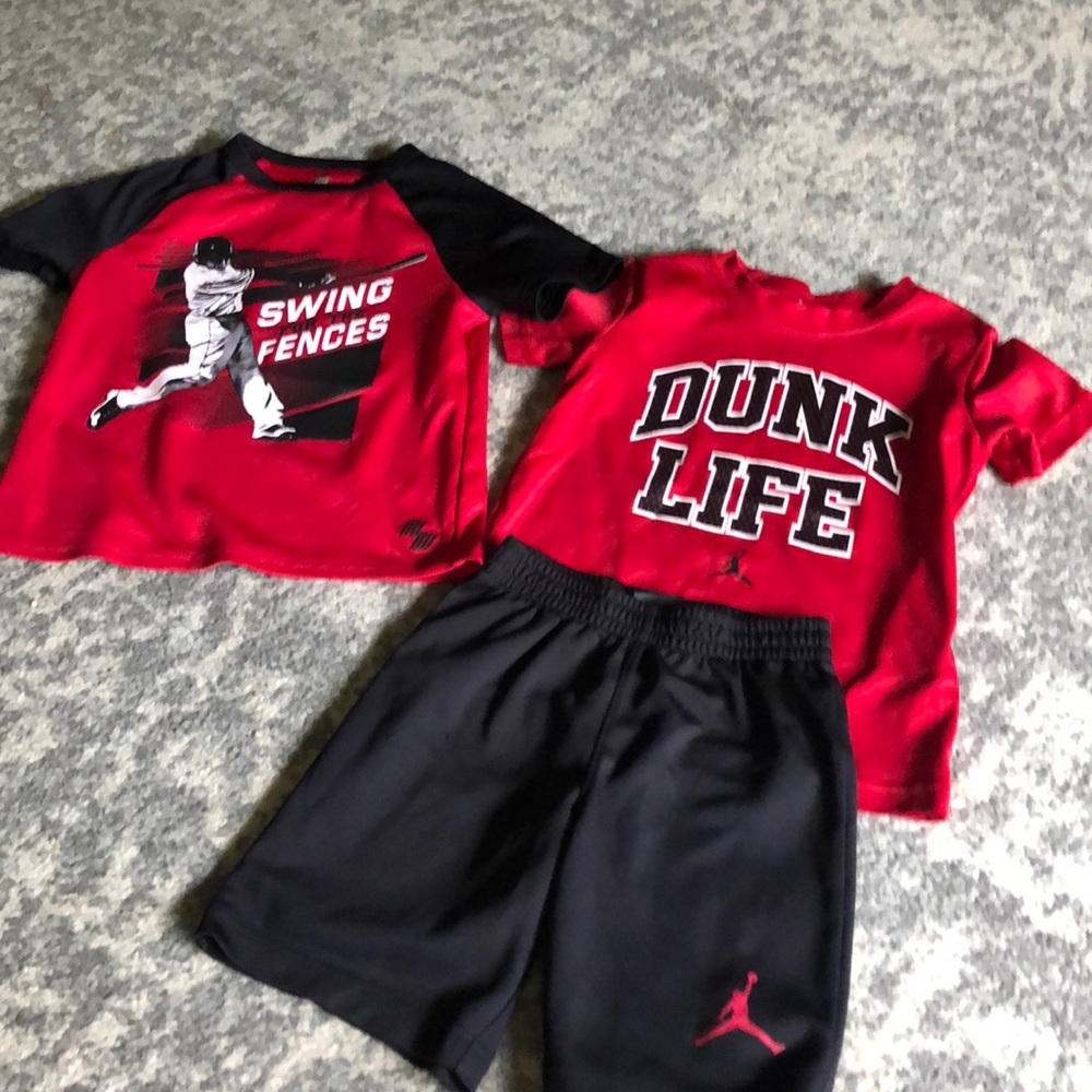 Boys size 6 t-shirt/short bundle- Jordan